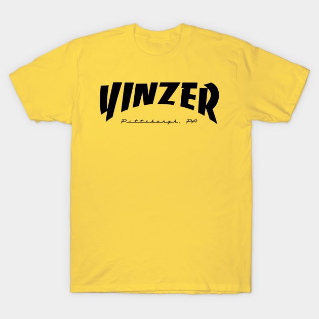 YINZER (black) T-Shirt by OldSkoolDesign